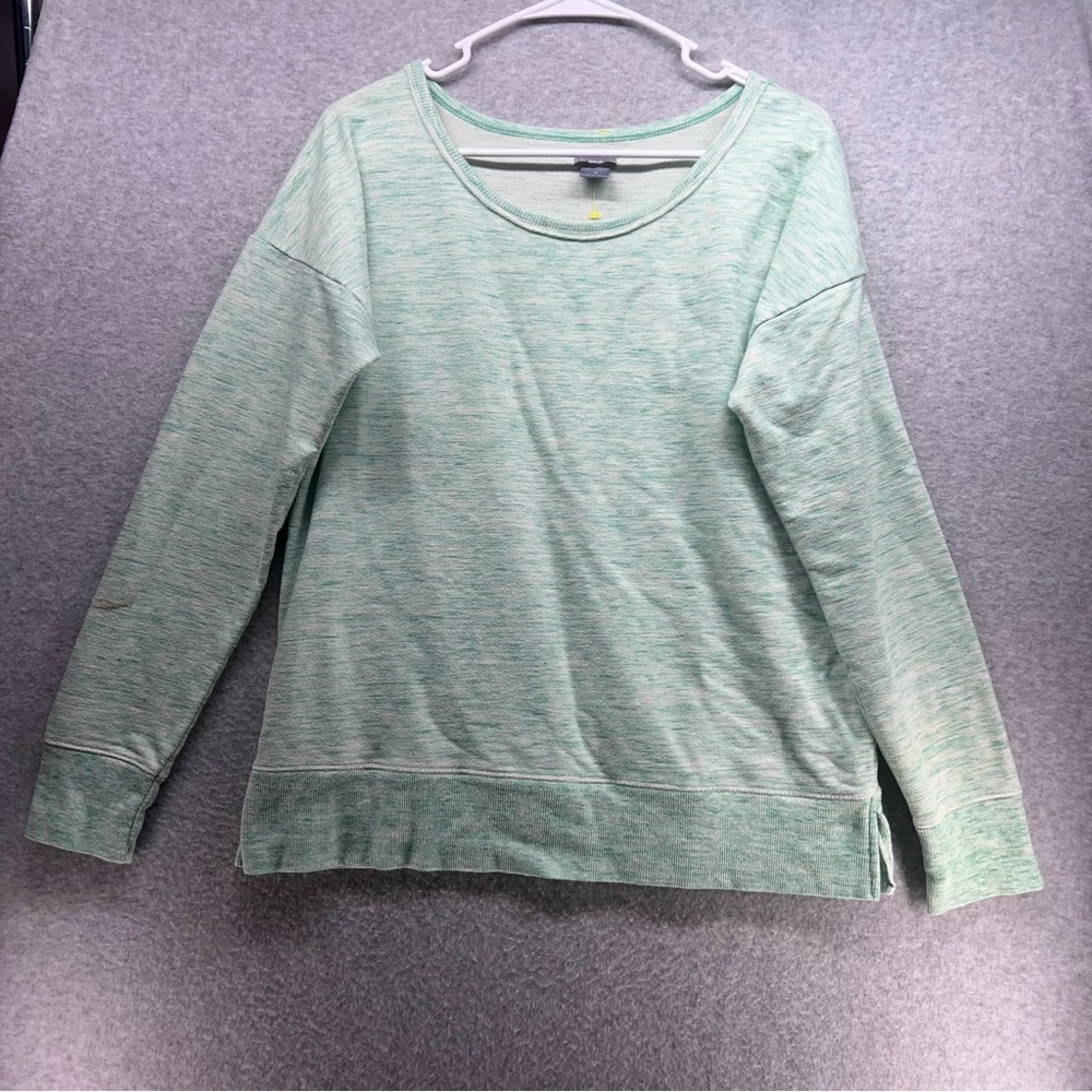 aerie Mint Green Long Sleeve Pullover Sweatshirt